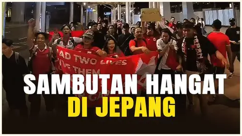 VIDEO: Timnas Indonesia Tiba di Bandara Kansai, Garuda Jepang Beri Sambutan Meriah