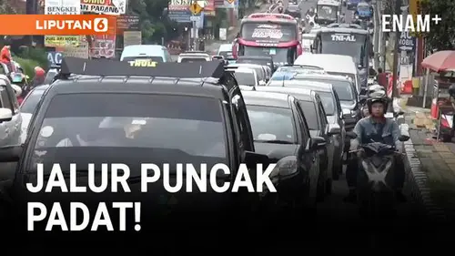 VIDEO: Libur Panjang Idul Adha, Kendaraan Merayap Sejak Pagi di Jalur Puncak