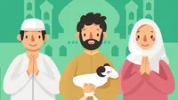 Ilustrasi Iduladha, Idul Adha, muslim, Islami, terima kasih. (Image by freepik)