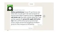 Penelusuran klaim tiga titik bergaris di grup WhatsApp tanda ada hacker bisa menguras M-banking.